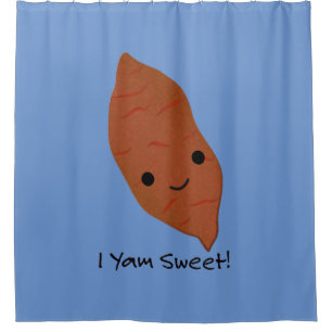 I Yam Sweet Niedlich kawaii Sweet Potato Duschvorhang