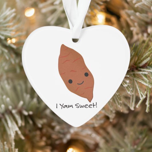 I Yam Sweet Niedlich kawaii Sweet Potato Ornament (Baum)