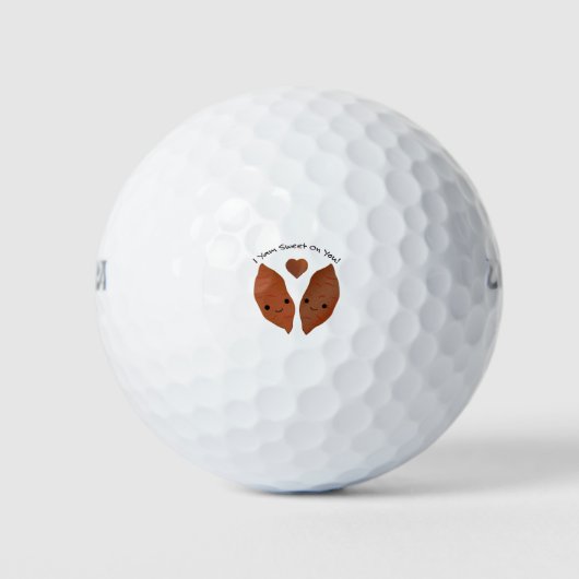 I Yam Sweet Niedlich Sweet Potato Golfball (Vorderseite)