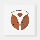 I Yam Sweet Niedlich Sweet Potato Magnet (Vorne)