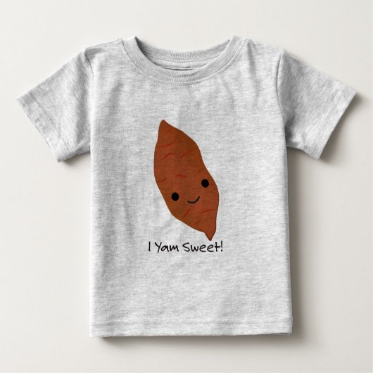 I Yam Sweet Potato Baby T-shirt (Vorderseite)