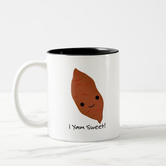 I Yam Sweet Potato Zweifarbige Tasse (Links)