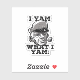 I Yam Was ich Yam Classic Meme Design Aufkleber