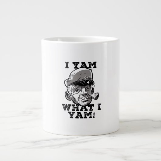 I Yam Was ich Yam Classic Meme Design Jumbo-Tasse (Vorderseite)