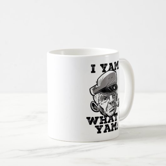 I Yam Was ich Yam Classic Meme Design Kaffeetasse (VorderseiteRechts)