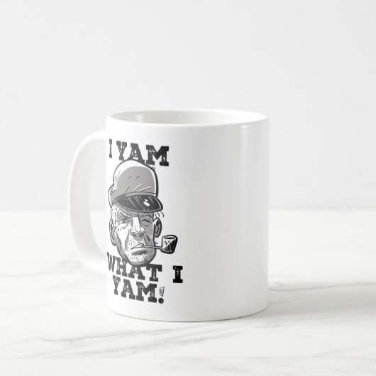 I Yam Was ich Yam Classic Meme Design Kaffeetasse (Vorderseite Links)