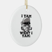 I Yam Was ich Yam Classic Meme Design Keramik Ornament (Rechts)