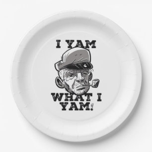I Yam Was ich Yam Classic Meme Design Pappteller