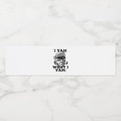 I Yam Was ich Yam Classic Meme Design Wasserflaschenetikett (Einzelnes Label)