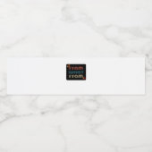 I Yam Was ich Yam Funny Fall Design Classic Meme Q Wasserflaschenetikett (Einzelnes Label)