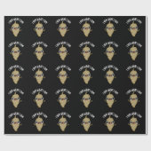 I Yam Was ich Yam Funny Veggie Pun Dark BG Geschenkpapier (Flach)