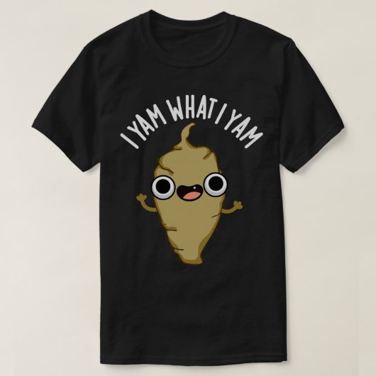 I Yam Was ich Yam Niedlich Veggie Pub T-Shirt (Design vorne)