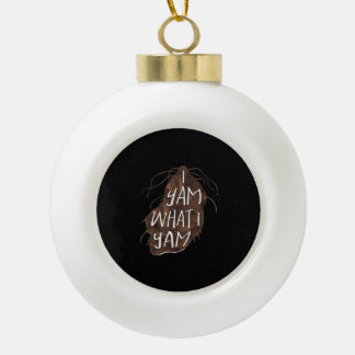 I Yam Was ich Yam - Pueble Design Keramik Kugel-Ornament