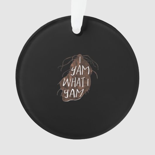 I Yam Was ich Yam - Pueble Design Ornament (Vorderseite)