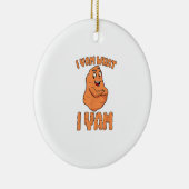 I Yam Was ich Yam Sweet Potato Funny Erntedank Keramik Ornament (Rechts)