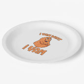 I Yam Was ich Yam Sweet Potato Funny Erntedank Pappteller (Schrägansicht)