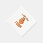 I Yam Was ich Yam Sweet Potato Funny Erntedank Serviette (Ecke)