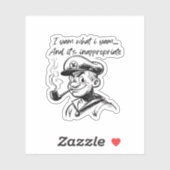 I Yam, was ich Yam und unangemessene klassische Sl Aufkleber (Blatt)