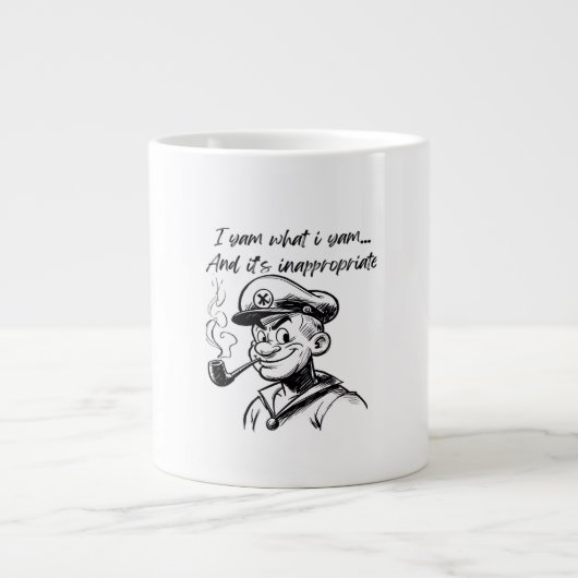 I Yam, was ich Yam und unangemessene klassische Sl Jumbo-Tasse (Vorderseite)
