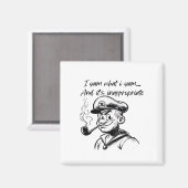 I Yam, was ich Yam und unangemessene klassische Sl Magnet (Vorderseite/Rückseite)