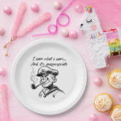 I Yam, was ich Yam und unangemessene klassische Sl Pappteller (Party)