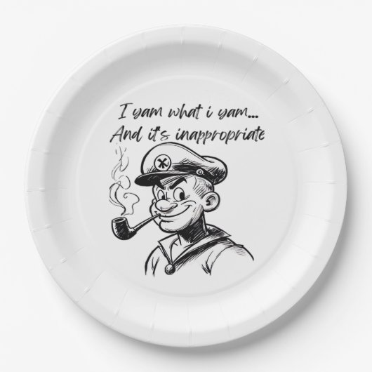 I Yam, was ich Yam und unangemessene klassische Sl Pappteller (Vorderseite)