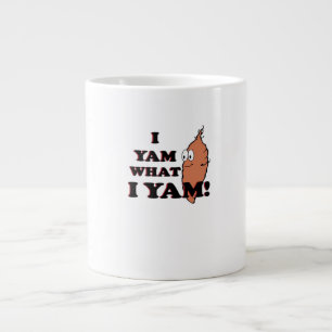I Yam What I Yam - Classic Funny Meme Jumbo-Tasse