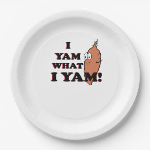 I Yam What I Yam - Classic Funny Meme Pappteller