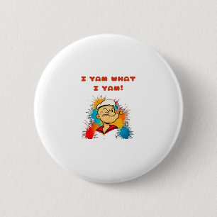 I Yam What I Yam Classic Sloth Trendy Button