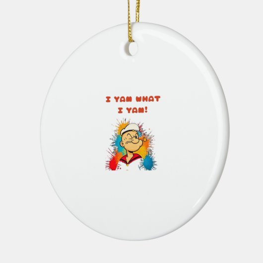 I Yam What I Yam Classic Sloth Trendy Keramik Ornament (Links)
