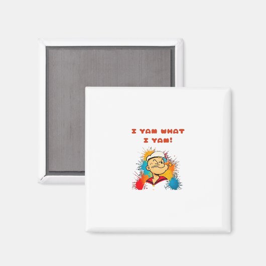 I Yam What I Yam Classic Sloth Trendy Magnet (Vorderseite/Rückseite)