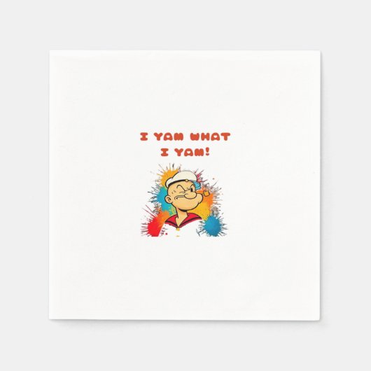 I Yam What I Yam Classic Sloth Trendy Serviette (Vorderseite)