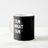 I Yam What I Yam Design - Sweet Potato Lover Desig Kaffeetasse (Vorderseite Links)