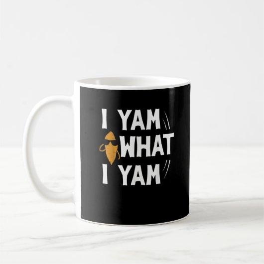 I Yam What I Yam Design - Sweet Potato Lover Desig Kaffeetasse (Links)