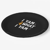 I Yam What I Yam Design - Sweet Potato Lover Desig Pappteller (Schrägansicht)
