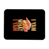 I Yam What I Yam Funny Erntedank Sweet Potato J Magnet (Horizontal)