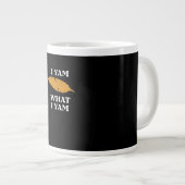 I Yam What I Yam - Funny Potato Sarcasm Pub Jumbo-Tasse (Vorderseite Rechts)