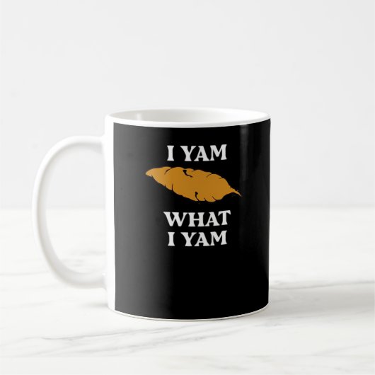 I Yam What I Yam - Funny Potato Sarcasm Pub Kaffeetasse (Links)