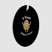 I Yam What I Yam Funny Sweet Potato Erntedank D Ornament (Vorderseite)