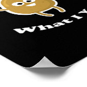 I Yam What I Yam Funny Sweet Potato Erntedank D Poster (Ecke)