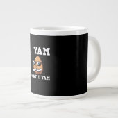 I Yam What I Yam Humour V-Neck Jumbo-Tasse (Vorderseite Rechts)