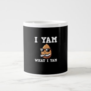 I Yam What I Yam Humour V-Neck Jumbo-Tasse