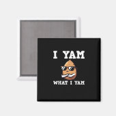I Yam What I Yam Humour V-Neck Magnet (Vorderseite/Rückseite)