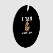 I Yam What I Yam Humour V-Neck Ornament (Vorderseite)