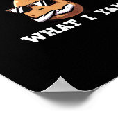 I Yam What I Yam Humour V-Neck Poster (Ecke)
