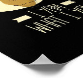 I Yam What I Yam - Sweet Potato Erntedank Poster (Ecke)