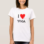I Yoga der Liebe-(Herz) T-Shirt (Vorderseite)