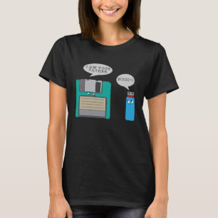 I Your Vater Nooo Diskette und USB-Verschwörung T-Shirt