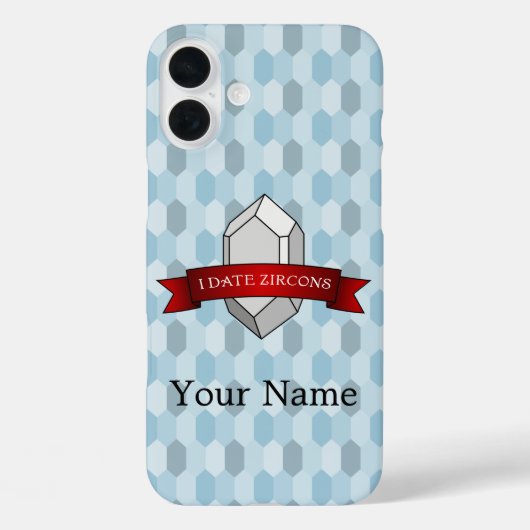 I Zircons-Banner-Datum Case-Mate iPhone Hülle (Rückseite)