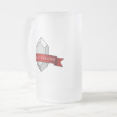 I Zircons-Banner-Datum Mattglas Bierglas (Vorderseite Links)